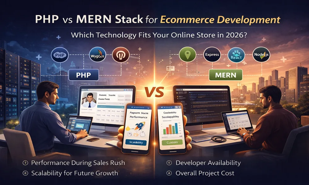 PHP vs MERN Stack for Ecommerce Development: Choosing the Right Technology for Your Online Store