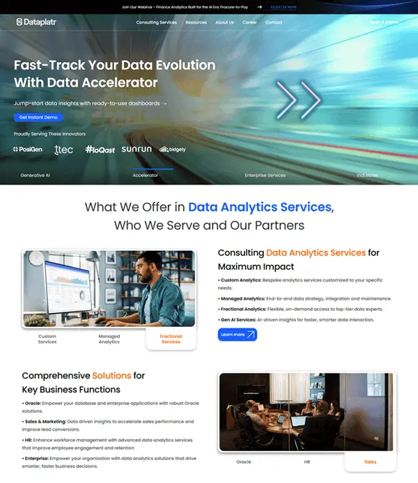 Dataplatr website
